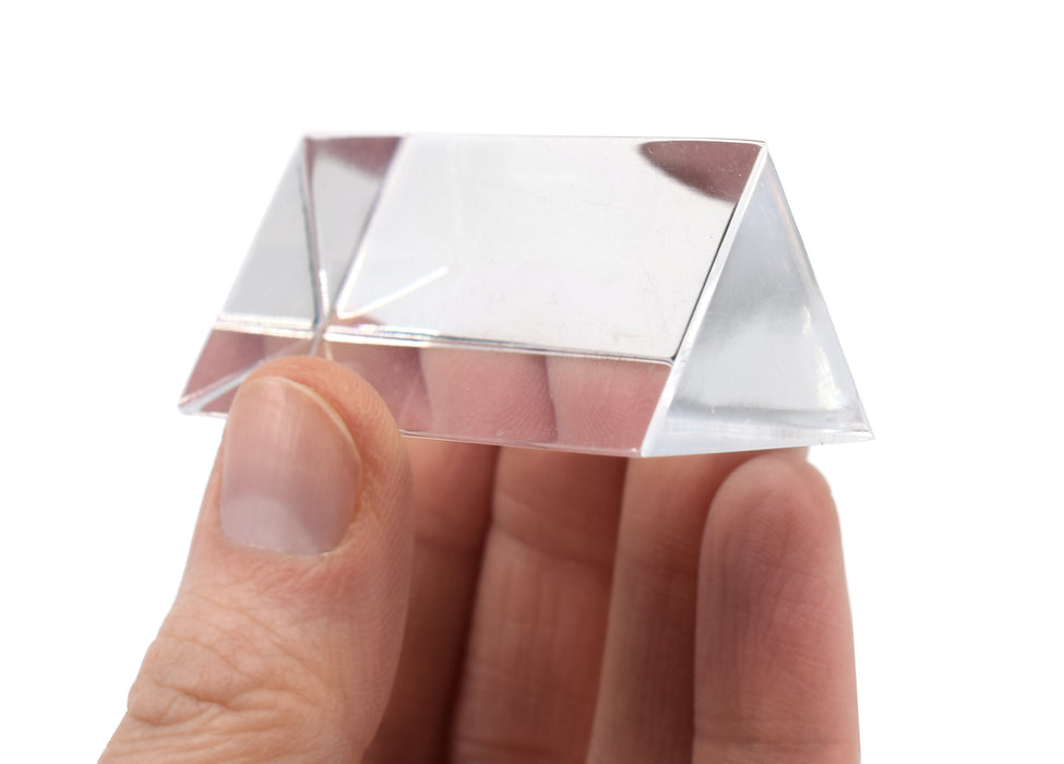 Equilateral Prism - 50mm Length, 25mm Faces - Acrylic