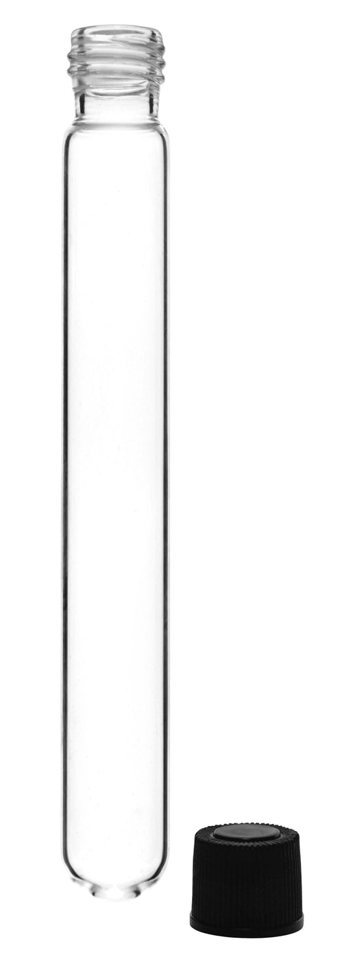 Culture Tube with Screw Cap, 25mL - 18x150mm - Round Bottom - Borosilicate Glass