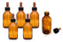 6PK Dropping Bottles, 100ml (3.3oz) - Screw Cap with Glass Dropper - Soda Glass