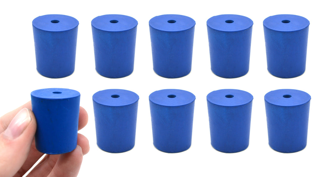 Neoprene Stoppers, 1 Hole, ASTM, Size #5.5, 24mm Bottom, 28mm Top, 25mm - View #7