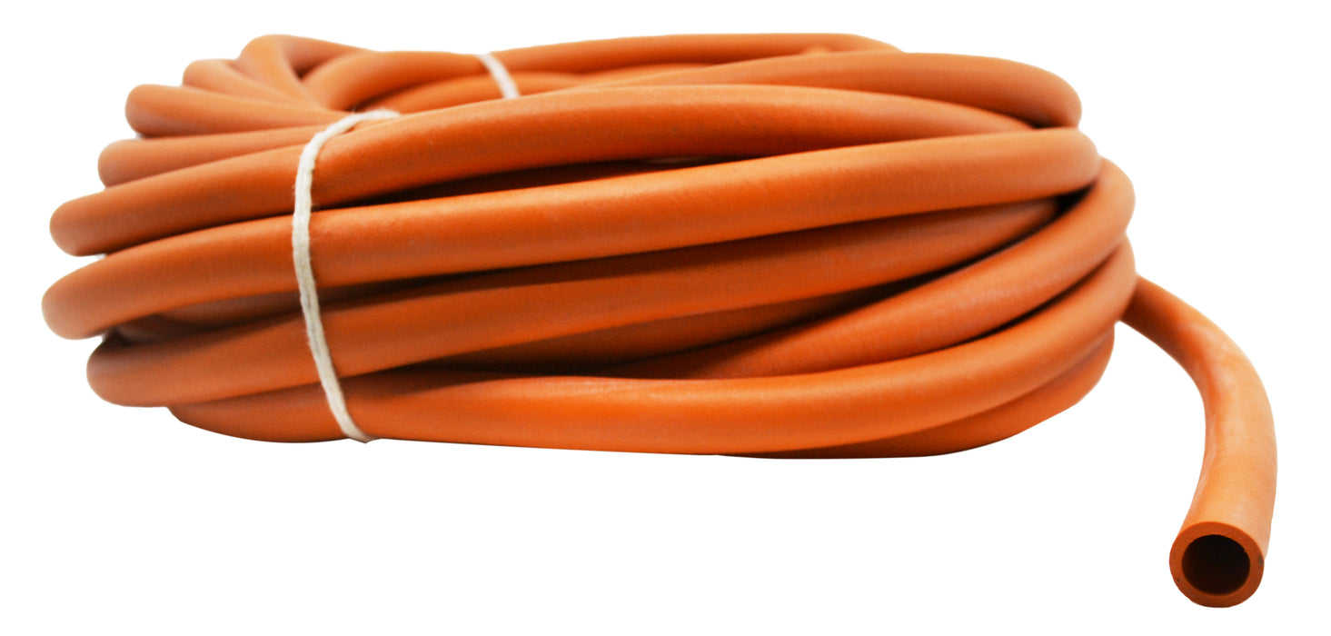 Rubber Tubing, 10m, Orange - Soft - 7mm Bore - 1.5mm Thickness