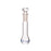 Volumetric Flask, 5ml - Class A - Hexagonal, Hollow Glass Stopper - Single, Blue Graduation - Eisco Labs