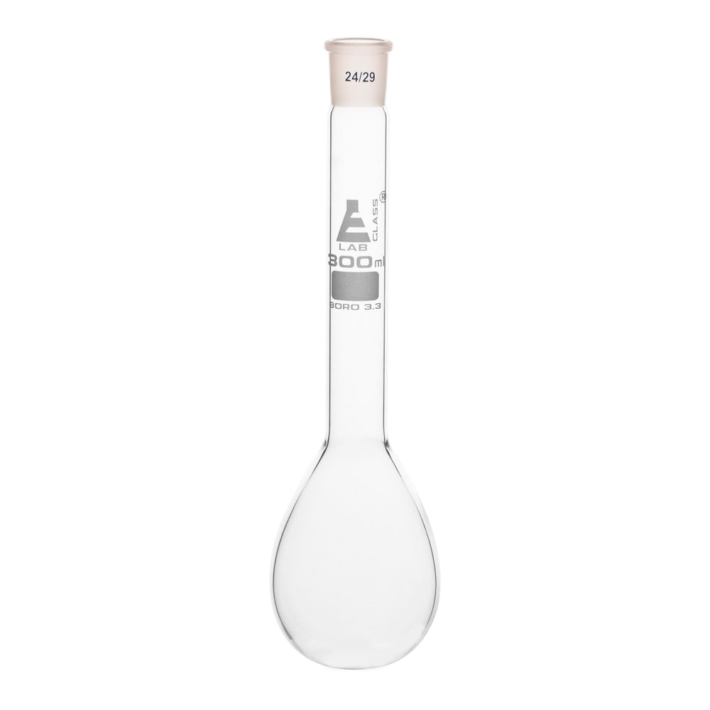 Kjeldahl Flask, 300mL - 24/29 Socket Size - Long Neck, Round Bottom - Borosilicate Glass