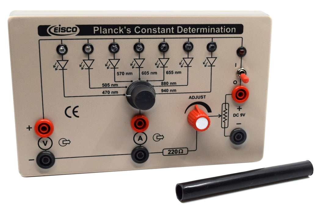 Planck's Constant Determination Box  - Explore the Physics of Kinetic Energy,  Frequency of Light, Electromagnetic Waves and More - Eisco Labs