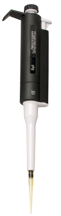 Fixed Volume Micropipette, 5μl - Mechanical Tip Ejector - Eisco Labs