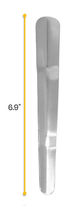 10PK Trowel Spatulas, 6.9" - Stainless Steel - Dual End, Tapered Scoop