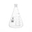 Erlenmeyer Flask, 2000ml - 29/32 Joint, Interchangeable - Borosilicate Glass - Conical Shape, Narrow Neck - Eisco Labs