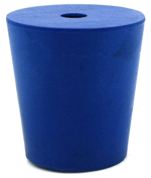 10PK Neoprene Stoppers, 1 Hole - ASTM - Size: #3 - 18mm Bottom, 24mm Top, 25mm Length