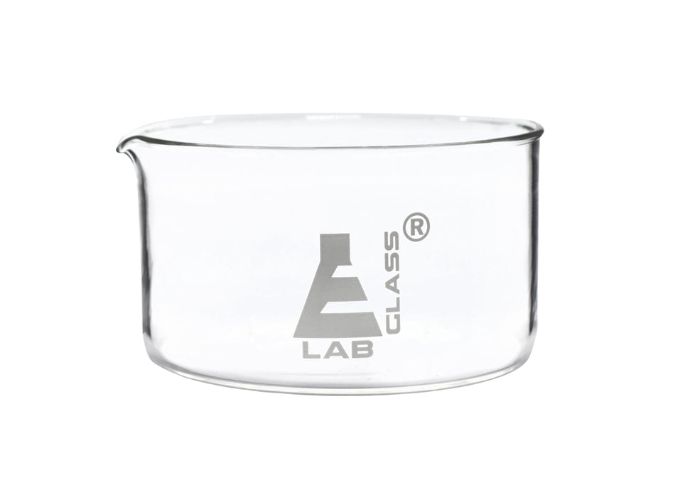 Crystallizing Dish, 500ml - Flat Bottom - Borosilicate Glass - Eisco Labs