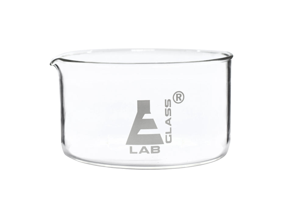Crystallizing Dish, 500ml - Flat Bottom - Borosilicate Glass - Eisco Labs