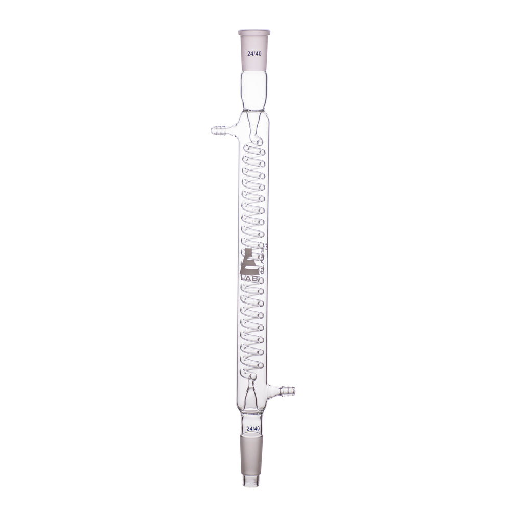 Graham Condenser - 24/40 Joint - Glass Connector - Length, 300mm - Borosilicate Glass