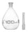 Pycnometer, Calibrated, 100mL - Specific Gravity Bottle with Flat Bottom & Perforated Stopper - Borosilicate 3.3 Glass - Eisco Labs