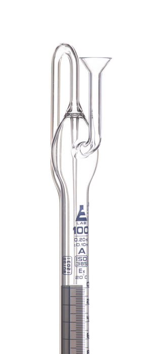 Automatic Zero Burette, 100ml - Class A - 34/35 Joint Size - 0.10±ml Tolerance, 0.20ml Sub. Divisions - 2000ml Reservoir Capacity - With Intermediate Stopcock & Schellbach Stripe - Eisco Labs