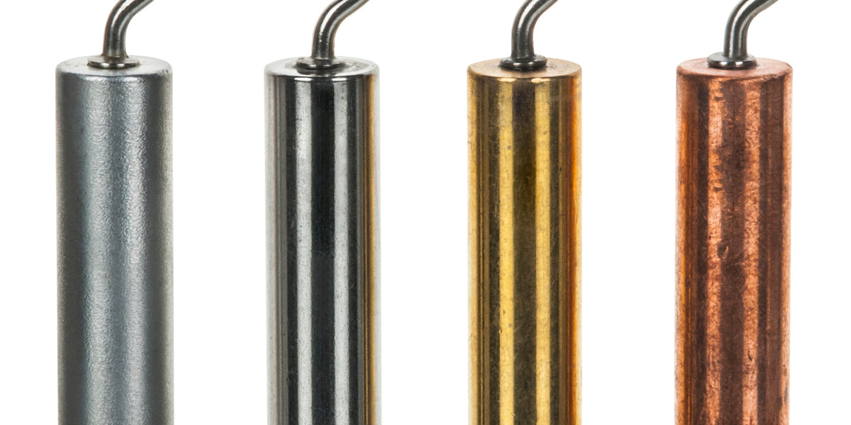 Icicles Cylinder Gun Metal Mirror Blue Sunglasses 並行輸入品 4pc Metal Cylinder Set, Aluminum, Zinc, Copper \u0026 Steel - 1.5 x 0.4