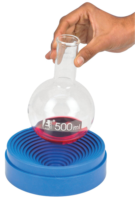 Round Flask Stand, 5cm Diam - Silicon - Fits Flasks with up to 10 Liter Capacity - Eisco Labs