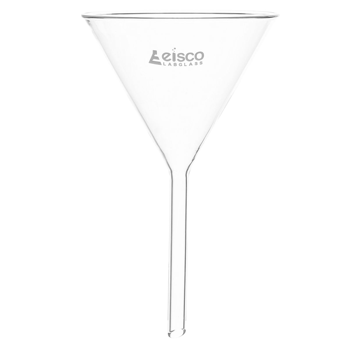 Filter Funnel, 90mm - 60º Angle - Plain Stem, 9mm - Borosilicate