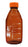 Reagent Bottle, 1000ml - Amber Colored Glass - Orange Screw Cap - Borosilicate 3.3 Glass