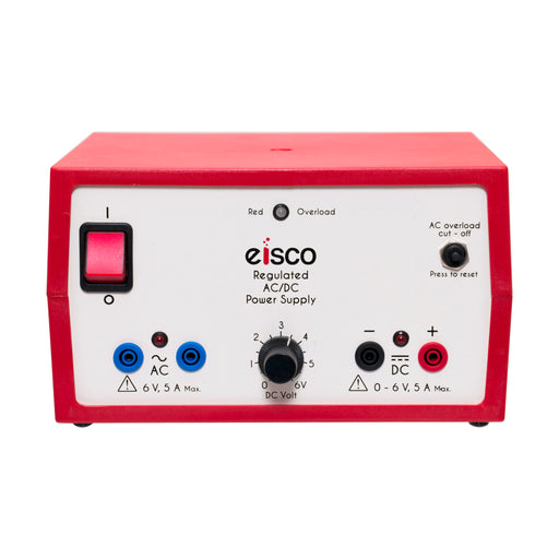 Eisco Dual Output Power Supply: 6 Volts AC, 0-6 Variable DC