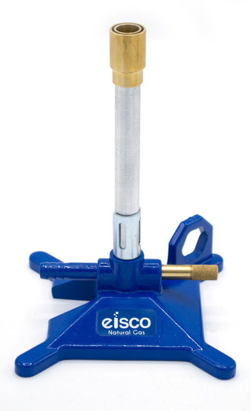 Natural Gas Bunsen Burner, StabiliBase Anti-Tip Design with Handle, with Flame Stabilizer and Gas Adjustment, NG - Eisco Labs