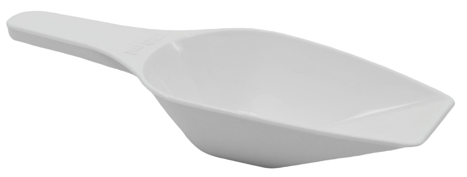Scoop, 100ml (3.4oz) - Polypropylene - Flat Bottom, Excellent for Measuring & Weighing