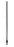 Retort Stand Rod, 39.5" (100cm) - Steel - 10 x 1.5mm Thread - Eisco Labs