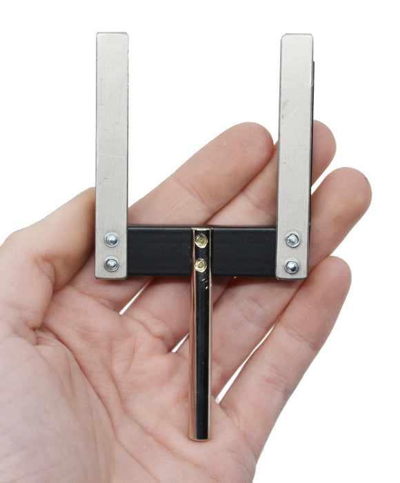 Holder for Diffraction Objects and Slides, Metal Frame, Spring Clips, Mounting Rod - Eisco Labs