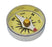 Mini Compass, 16mm - For Plotting - Yellow - With Glass Face And Aluminium Case - Marked with Principal Points - Eisco Labs