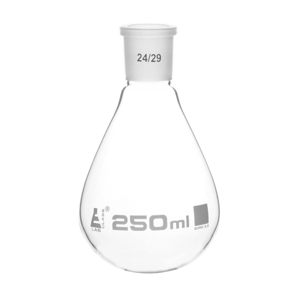 Evaporating Flask, 250ml - 24/29 Interchangeable Joint - Borosilicate Glass - Eisco Labs