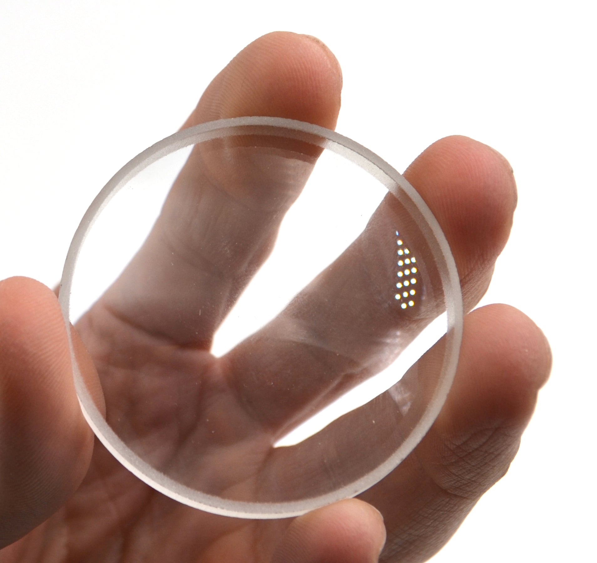 Concave Mirror - 3 dia., 100mm Focal Length - 2.8mm Thick - Glass - E Concave Mirror - 3 dia., 100mm Focal Length - 2.8mm Thick - Glass - E