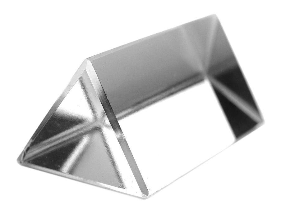 Equilateral Prism, 2" (50mm) x 1" (25mm) - Glass  - Useful for Experiments in Optics, Light Refraction & Wavelengths - Eisco Labs