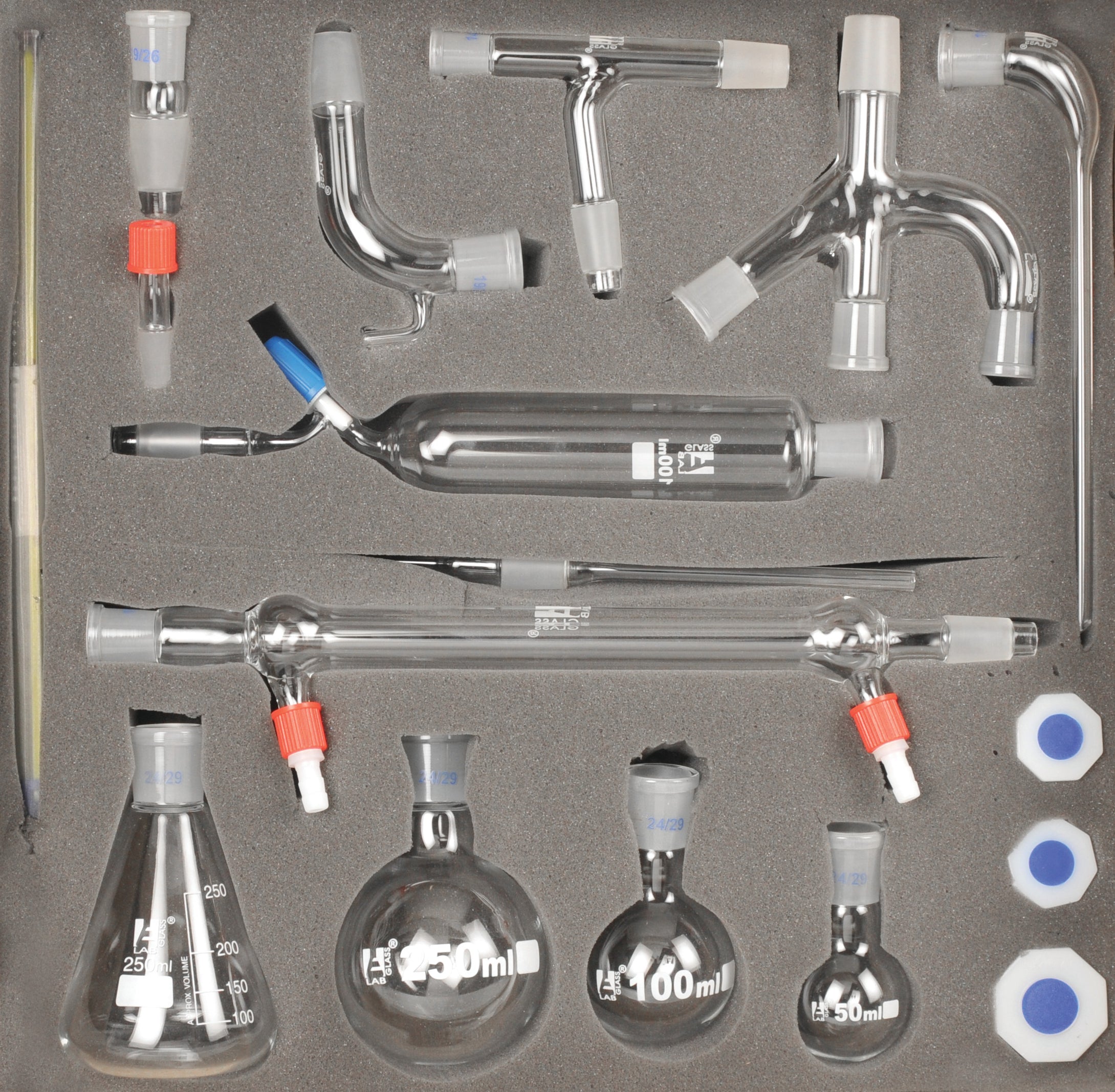 EISCO Advanced Organic Chemistry Distillation Glassware Set - 17 Piece ...