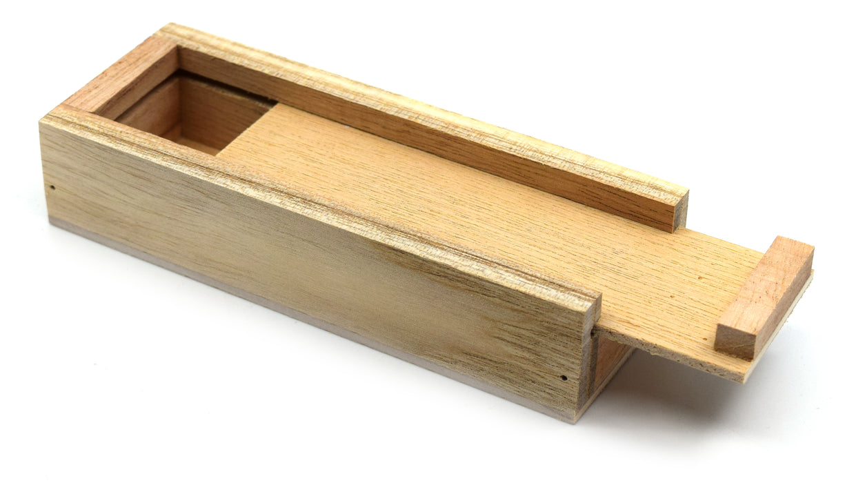 Wooden Box for 4" (100 mm) Bar Magnets, with sliding top - Eisco Labs