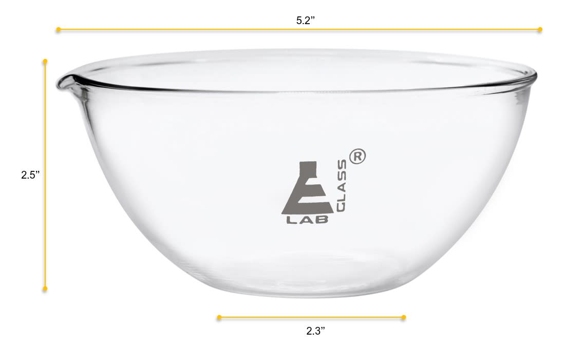 Evaporating Basin, 500ml - Flat Bottom - Borosilicate Glass - Eisco Labs