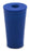 Neoprene Stoppers, 1 Hole - Blue - Size: 6mm Bottom, 8mm Top, 16mm Length - Pack of 10