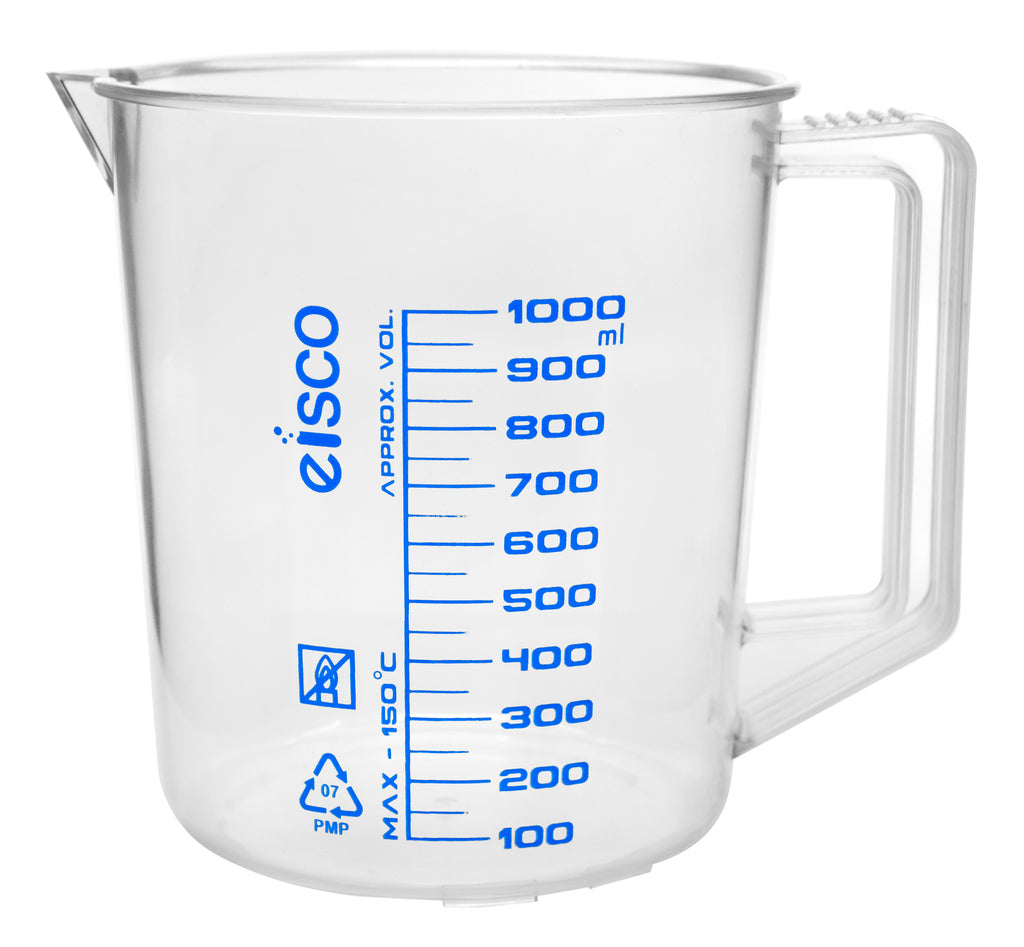 Chemical measuring jug with blue liquid isolated hand drawn sketch. Vector measuring  cup with handle. Plastic or glass beaker flask with water, biology or  chemistry reservoir, reagent with toxic fluid:: موقع تصميمي