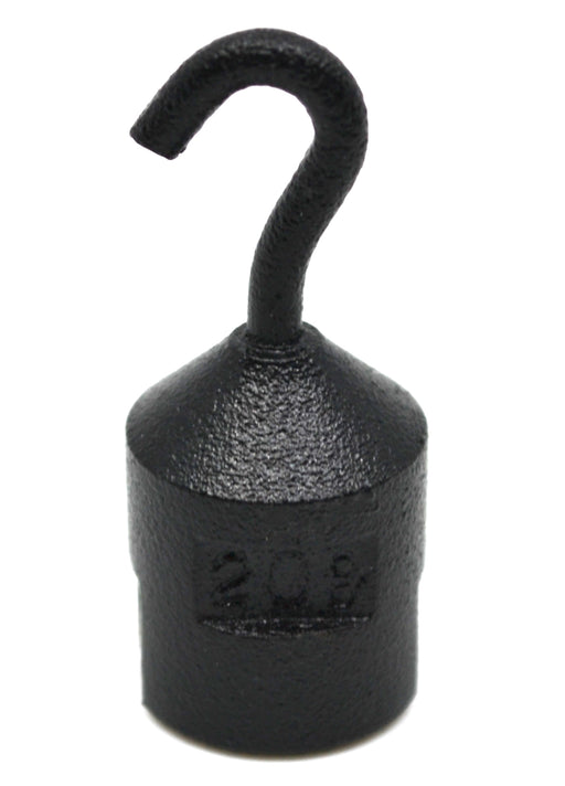 20g Iron Hooked Weight with Slotted Base to Hang Additional Weights - Eisco Labs