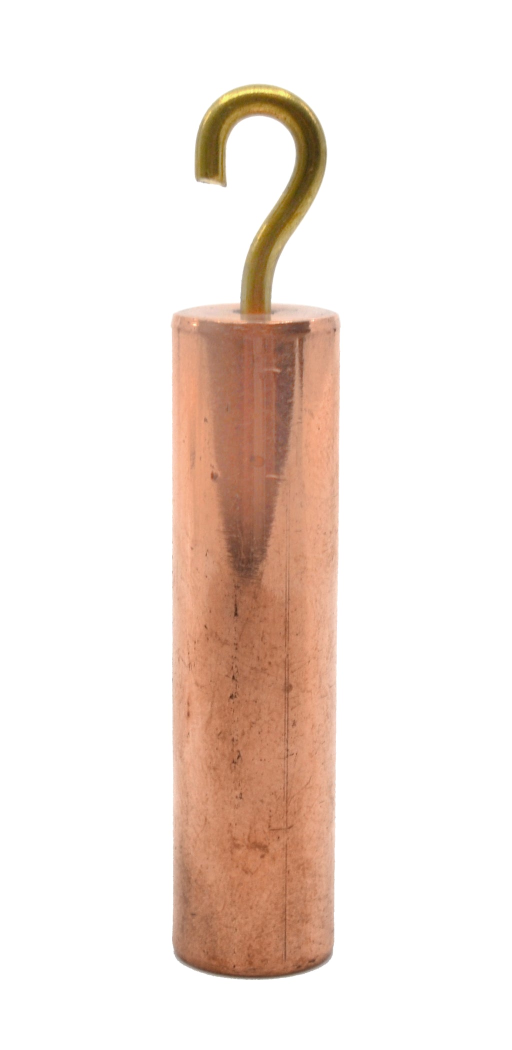 Hooked Copper Cylinder - Brass, Copper, Steel & Copper - 1.5 x 0.5 ...