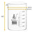 6PK Beaker, 600ml - Low Form with Spout - White, 50ml Graduations - Borosilicate 3.3 Glass