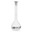 Volumetric Flask, 200ml - Class A - 14/23 Polyethylene Stopper, Borosilicate Glass - White Graduation, Tolerance ±0.150 - Eisco Labs