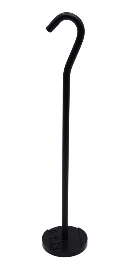 Spare Hanger, 500 grams, 12" Tall - Cast Iron - For Individual Slotted Weights - Eisco Labs
