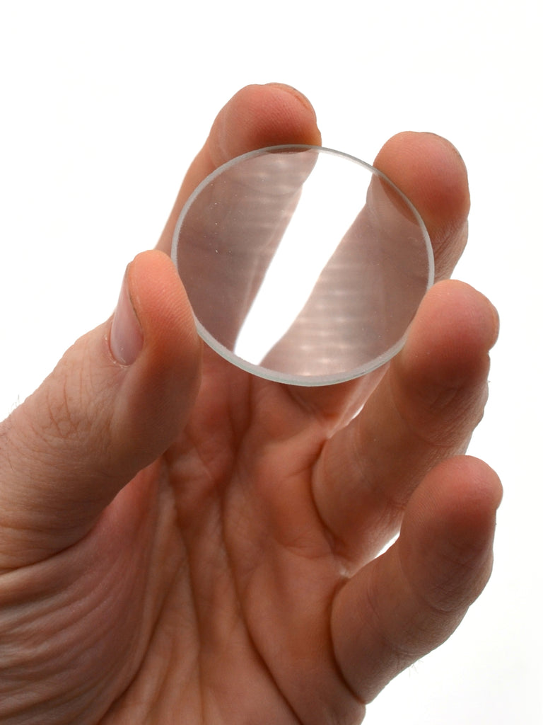 Eisco Labs Double Convex Lens - 75mm (3") Diameter, 200mm Focal Length - For Science Classroom Optics