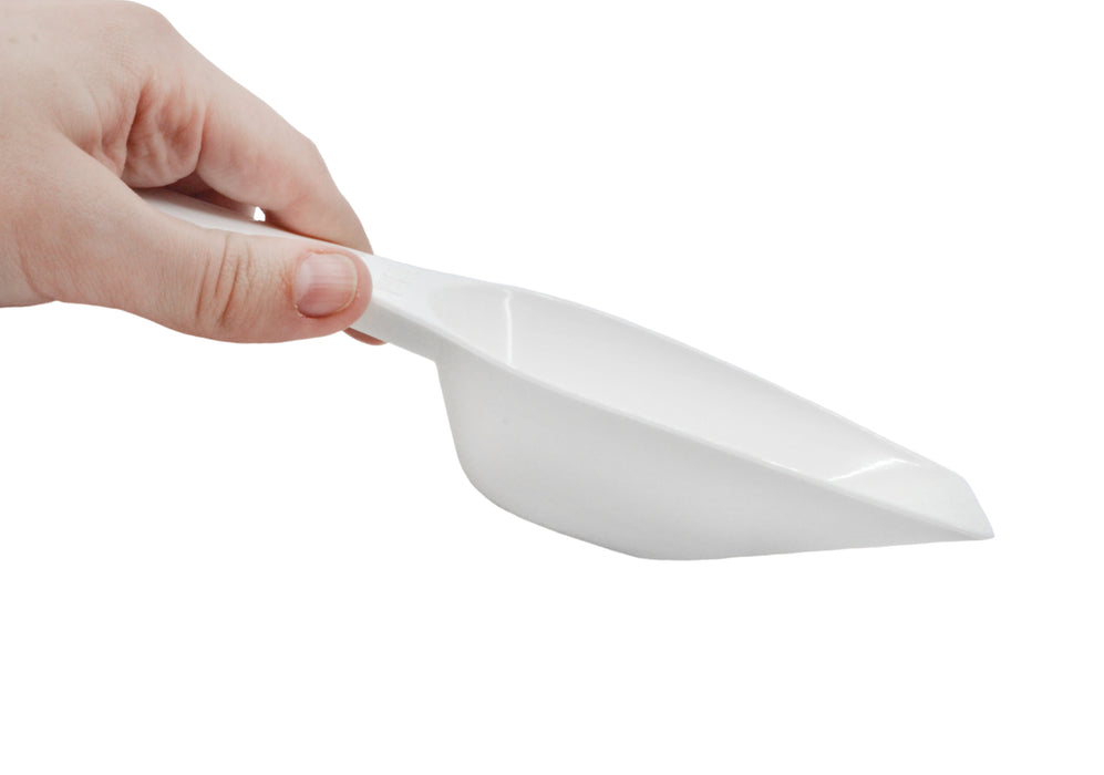 Scoop, 100ml (3.4oz) - Polypropylene - Flat Bottom, Excellent for Measuring & Weighing