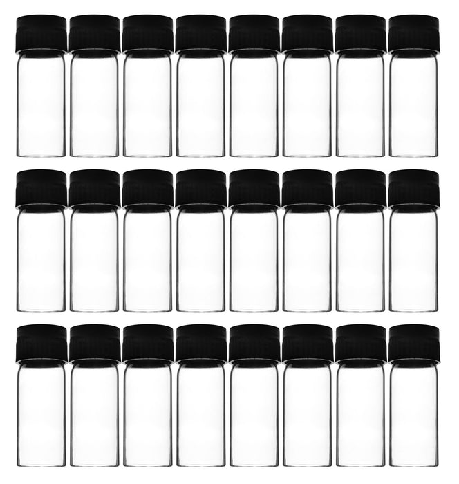Culture Tube with Screw Cap, 5mL, 24/PK - 16x55mm - Flat Bottom - Borosilicate Glass