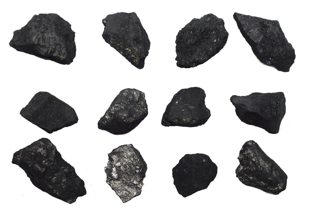 12PK Raw Graphite, Pure Carbon Specimens - Approx. 1 - Geologist