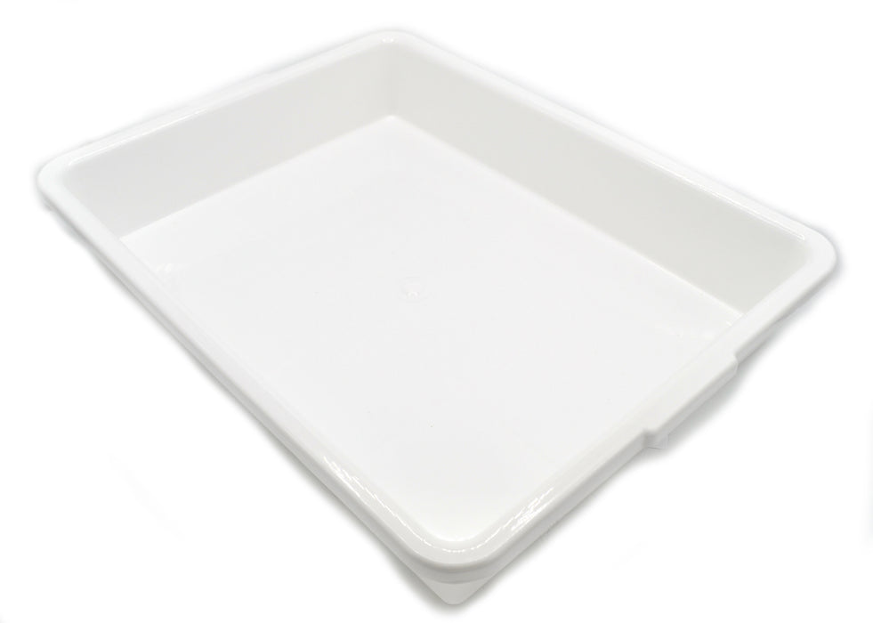 Laboratory Tray, 18.5 Inch - Chemical & Temperature-Resistant - Easy to Clean - Polypropylene - Eisco Labs
