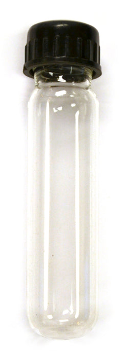 Culture Tubes with Screw Caps, 30mL (25x100mm), 12/Pack - Borosilicate Glass