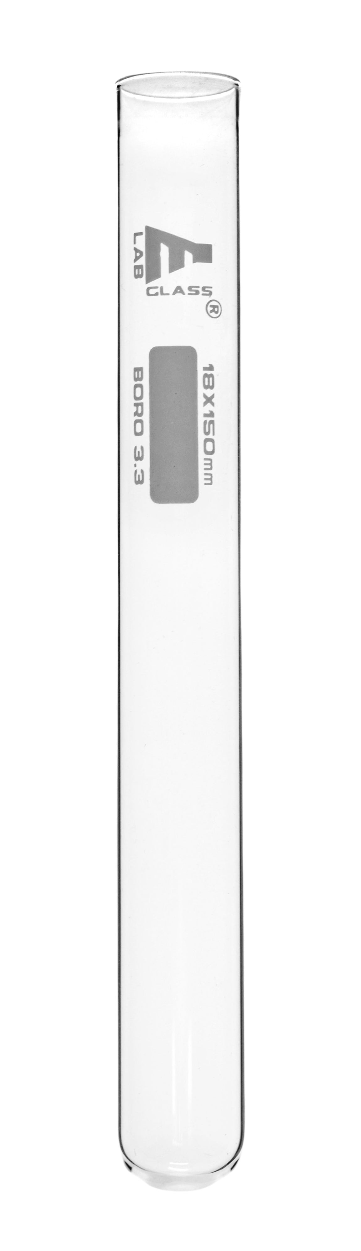 100PK Test Tubes, 25mL, 18x150mm - Rimless - Light Wall, 1.2mm Thick ...