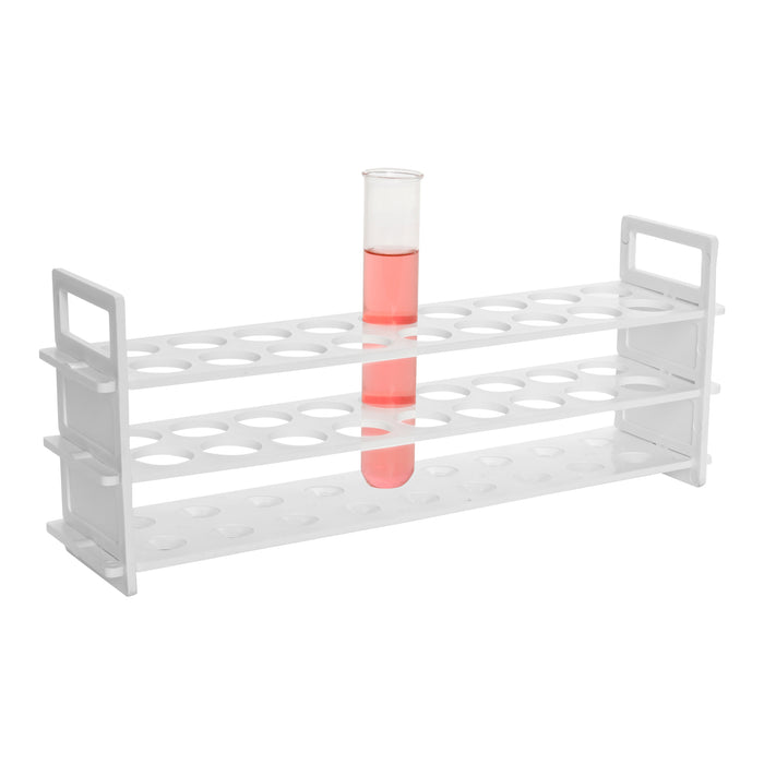 Test Tube Stand, Polypropylene - 25mm x 18 Tube Capacity - Eisco Labs