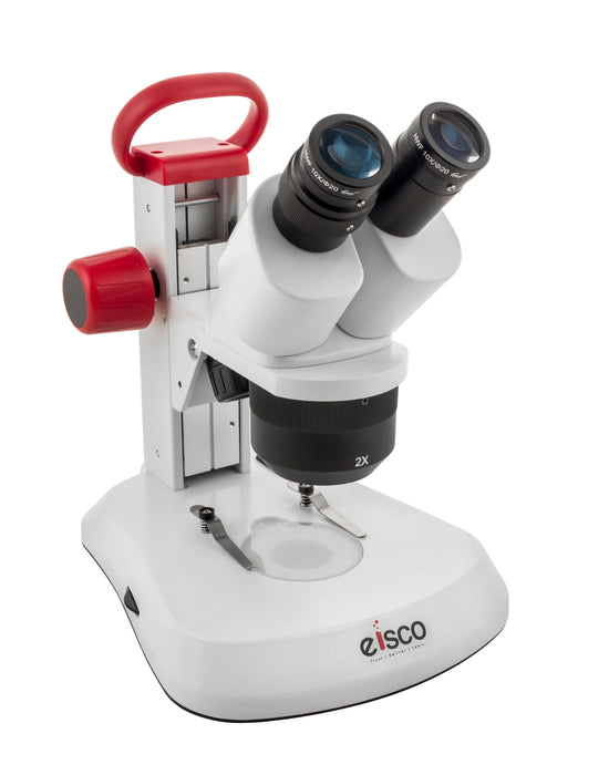Premium Binocular Stereo Microscope, Dual Magnification, Dual Illumination - Eisco Labs