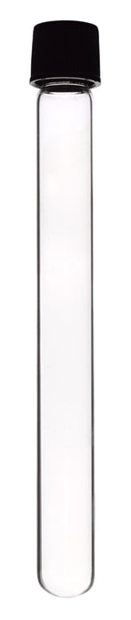 Culture Tube with Screw Cap, 20mL, 12/PK - 16x150mm - Round Bottom - Borosilicate Glass